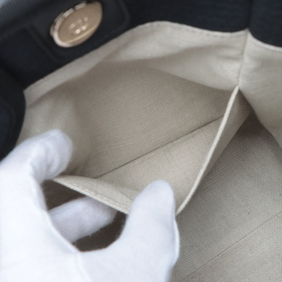 Chanel Deauville MM Canvas Chain Two-Way Tote Bag Navy Blue * PREORDER *