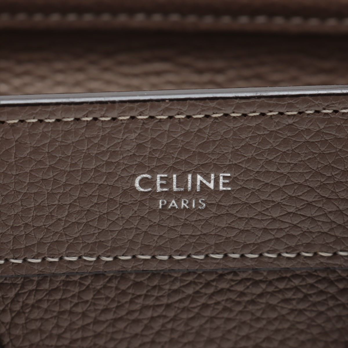 Premium Celine Luggage Nano Shopper Leather Handbag Greige