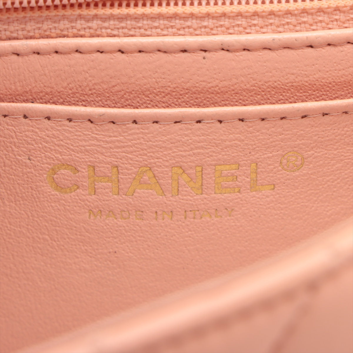 Chanel CC Logo Mini Matelasse 20 Lambskin Single Flap Single Chain Bag Salmon Peach * PREORDER *