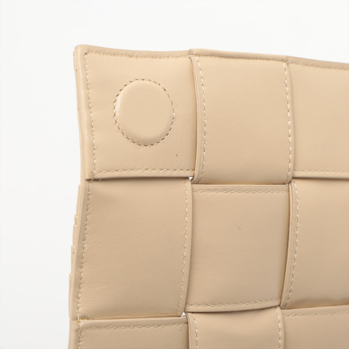 Bottega Veneta Maxi Intrecciato Cassette Leather Two-Way Shoulder Bag Beige * PREORDER *