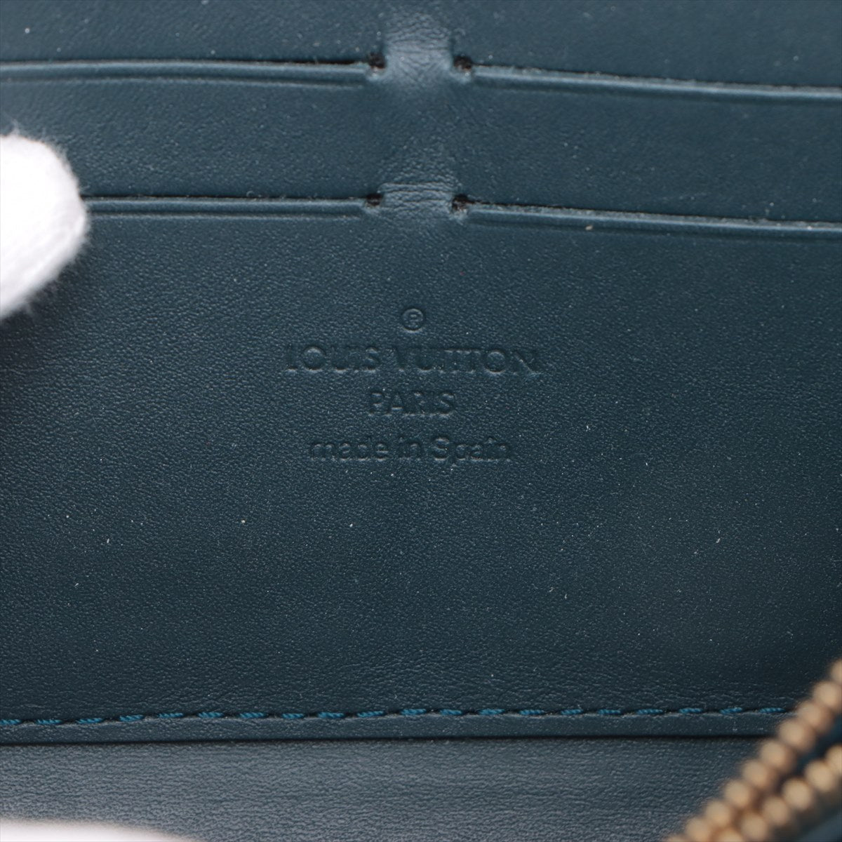 Louis Vuitton Monogram Vernis Zippy Wallet Bleu Nuit