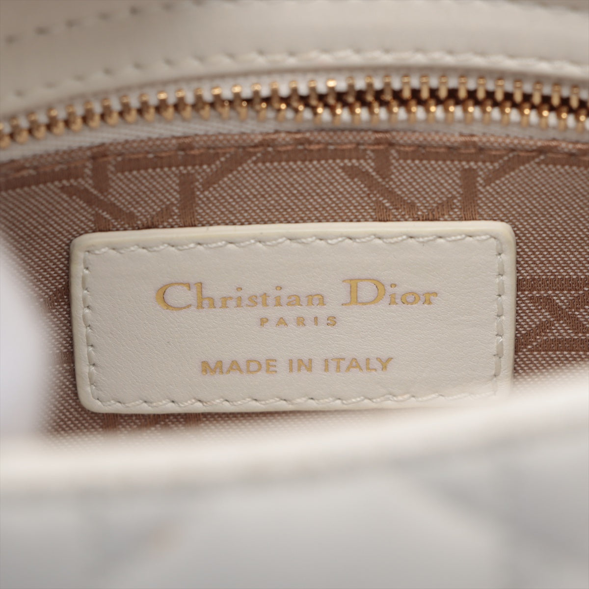 Christian Dior My Lady Dior Cannage Leather Two-Way Handbag White * PREORDER *