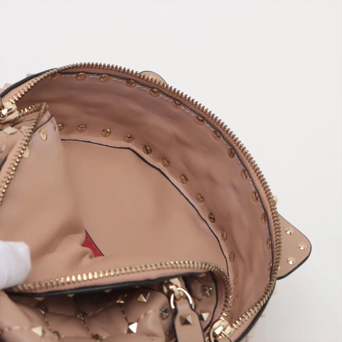 Valentino Matelasse Rockstud Backpack Dark Beige * PREORDER *