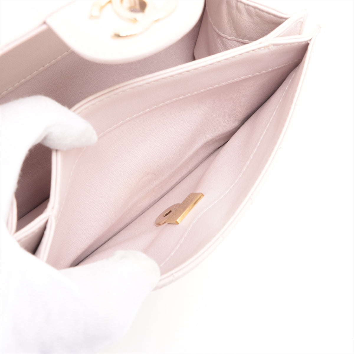 Chanel CC Logo Matelasse Lambskin Two-Way Chain Shoulder Bag Pink * PREORDER *