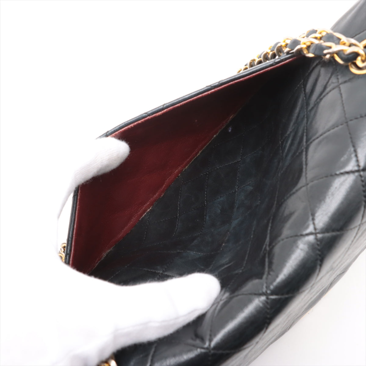 Chanel CC Logo Matelasse Lambskin Single Flap Double Chain Bag Black * PREORDER *