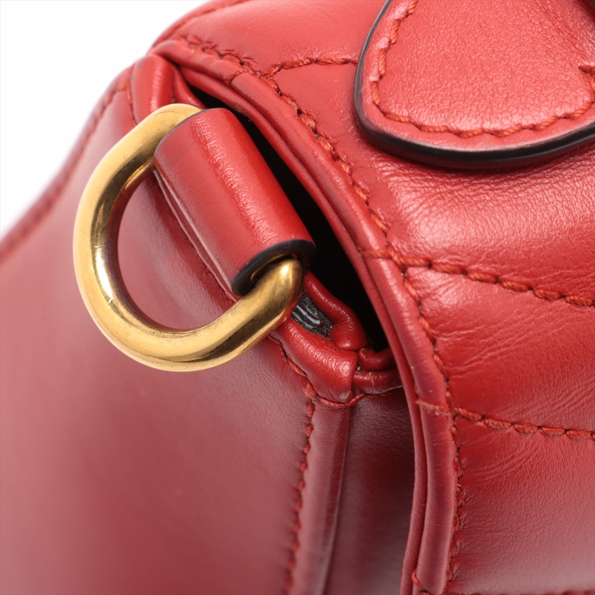 Gucci GG Marmont Leather Two-Way Shoulder Bag Red * PREORDER *