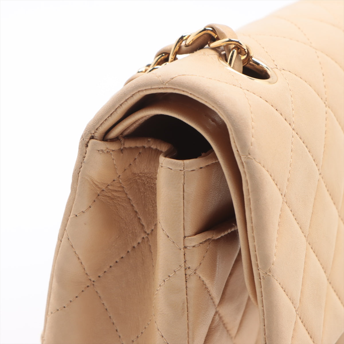 Chanel CC Logo Matelasse 25 Lambskin Double Flap Double Chain Bag Beige * PREORDER *