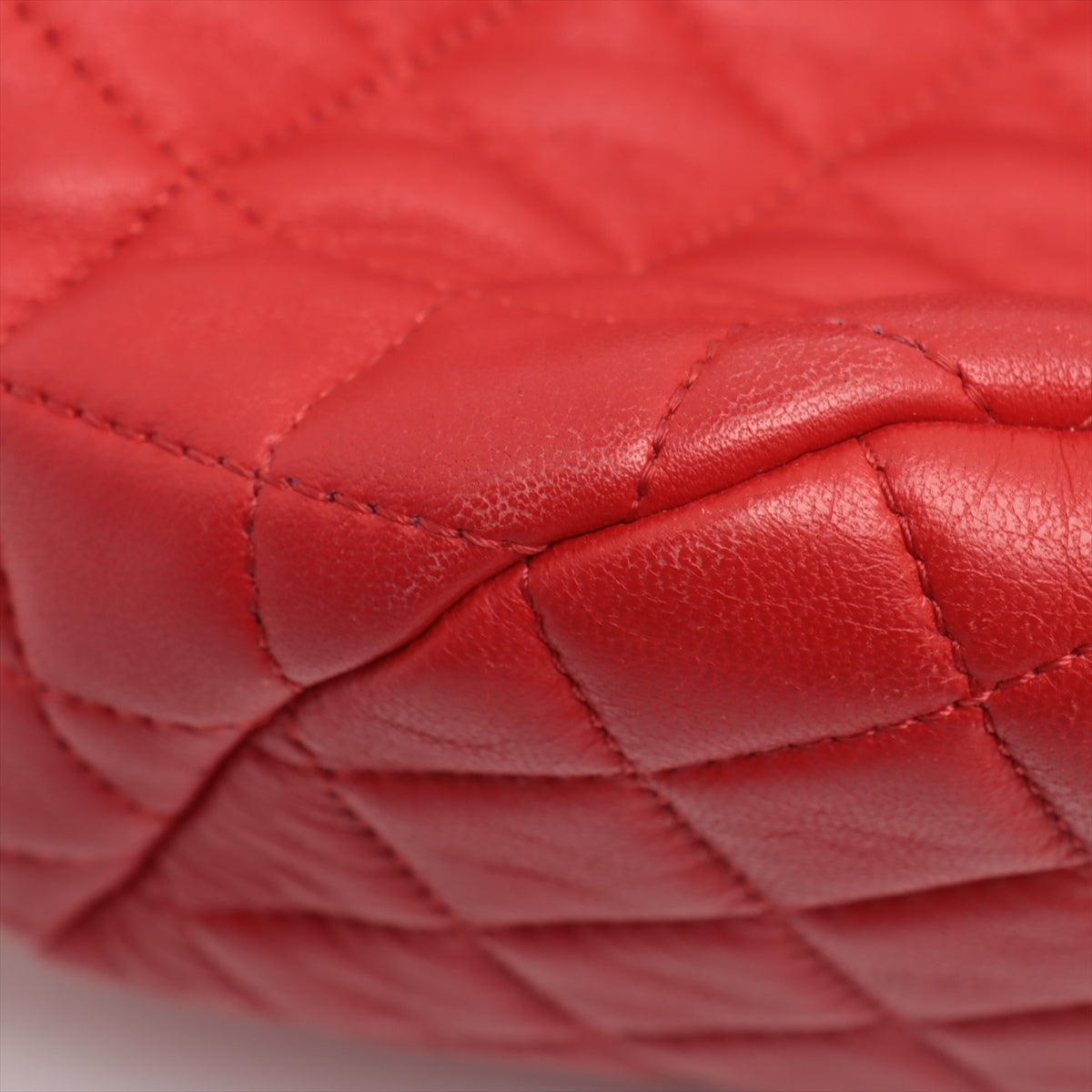 Chanel CC Logo Matelasse Lambskin Chain Drawstring Backpack Red * PREORDER *
