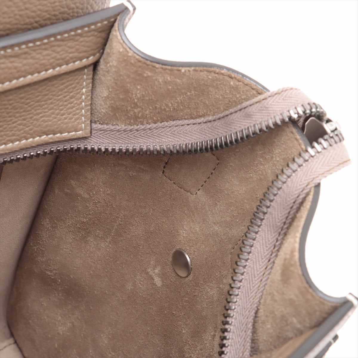 Preloved Buy Second Hand Celine Luggage Micro Leather Shopper Handbag Greige