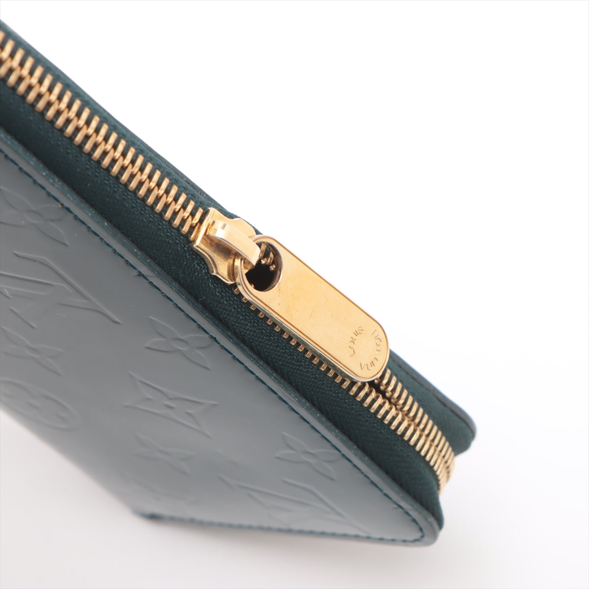 Louis Vuitton Monogram Vernis Zippy Wallet Bleu Nuit