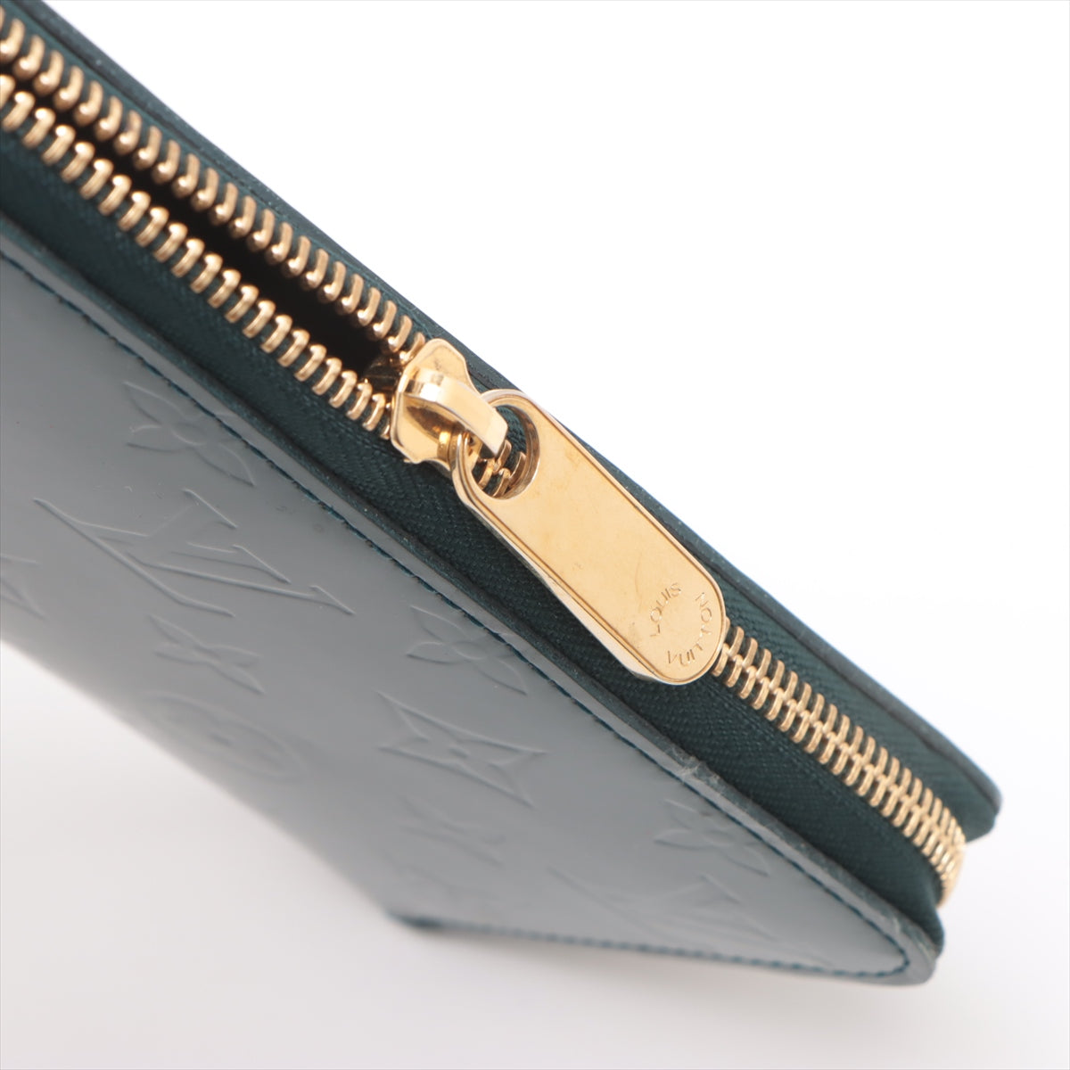 Louis Vuitton Monogram Vernis Zippy Wallet Bleu Nuit