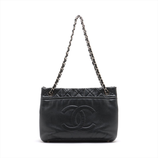 Chanel CC Logo Matelasse Caviar Skin Chain Tote Bag Black * PREORDER *