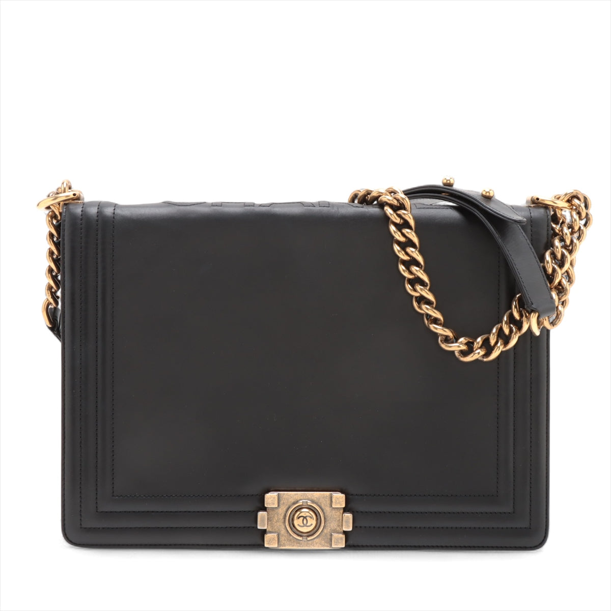 Chanel Boy Large Lambskin Chain Shoulder Bag Black * PREORDER *