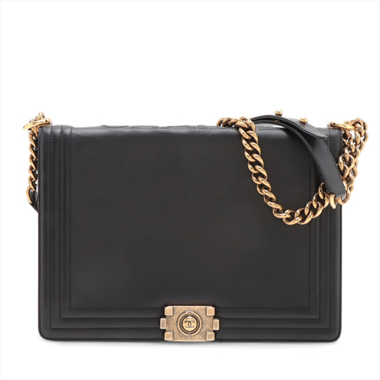 Chanel Boy Large Lambskin Chain Shoulder Bag Black * PREORDER *