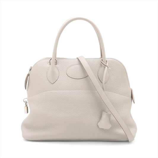 Hermes Bolide 31 Taurillon Clemence Shoulder Bag Pearl Gray * PREORDER *