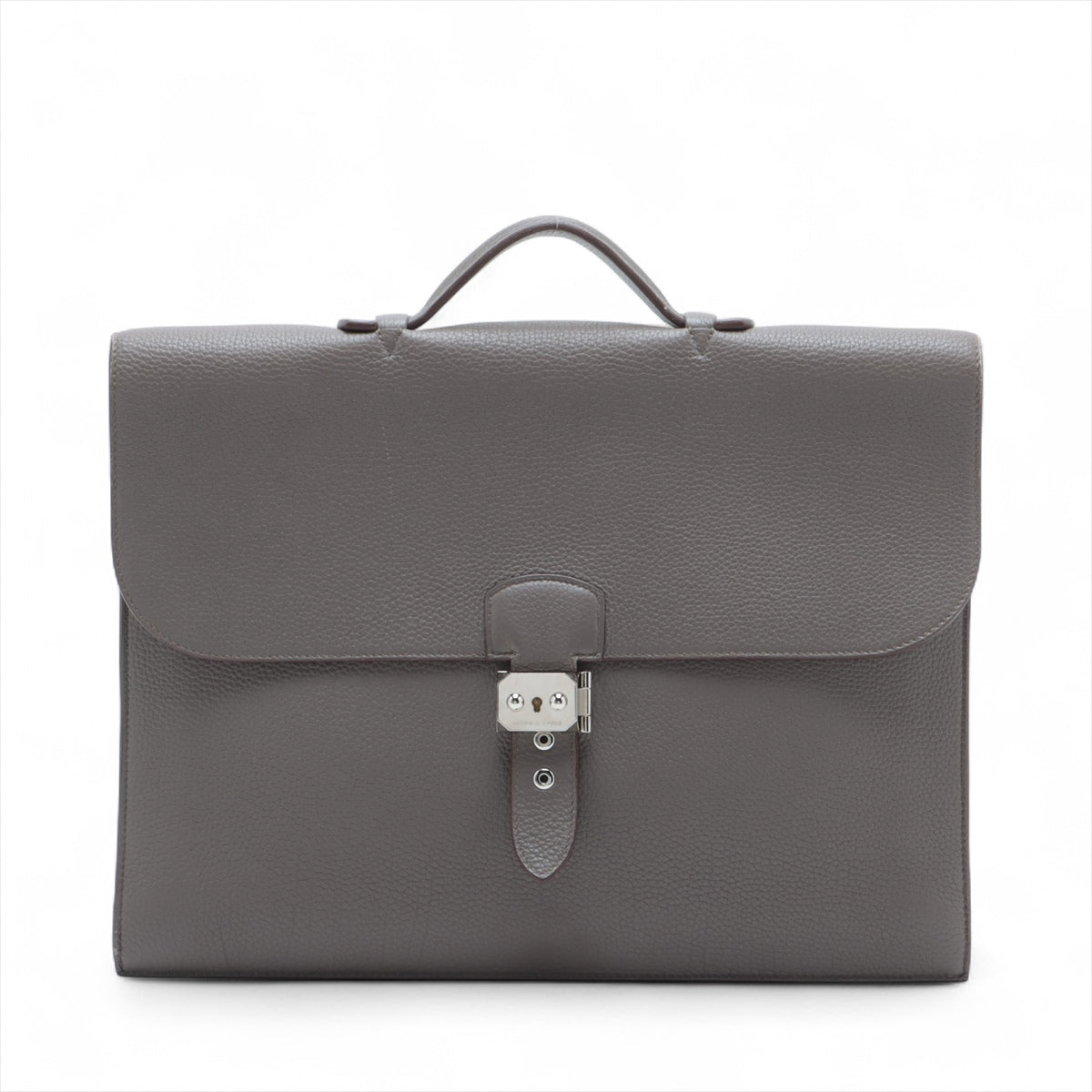 Hermès Sac Depeche 38 Taurillon Clemence Handbag Etain * PREORDER *