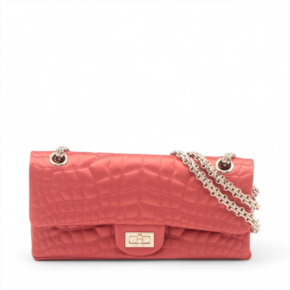 Chanel 2.55 Nylon Double Flap Double Chain Shoulder Bag Red * PREORDER *