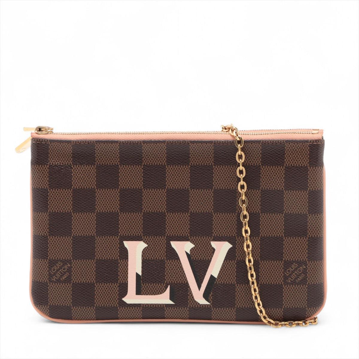 Louis Vuitton LV Logo Damier Double Zip Pochette Bag * PREORDER *
