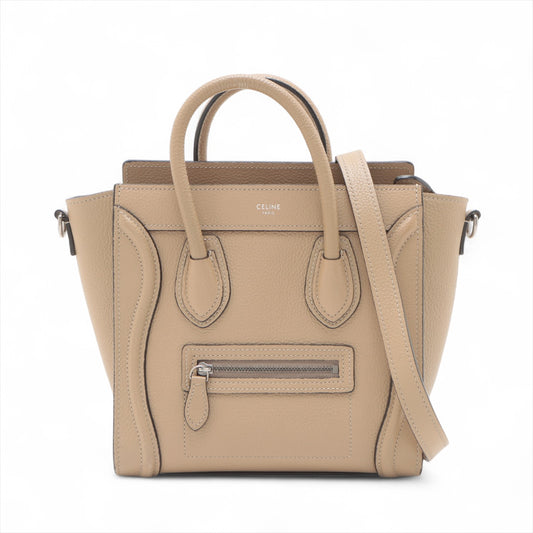 Celine Luggage Nano Leather Two-Way Shopper Handbag Beige * PREORDER *