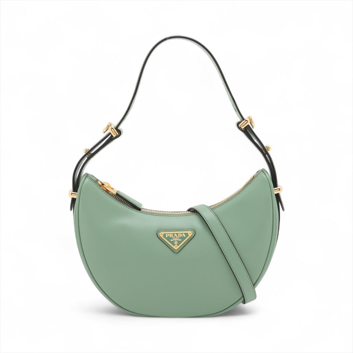 Prada Arque Leather Two-Way Shoulder Bag Sage Green * PREORDER *