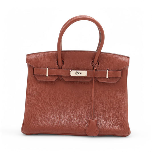 Best Hermes Birkin 30 Togo Handbag Sienna