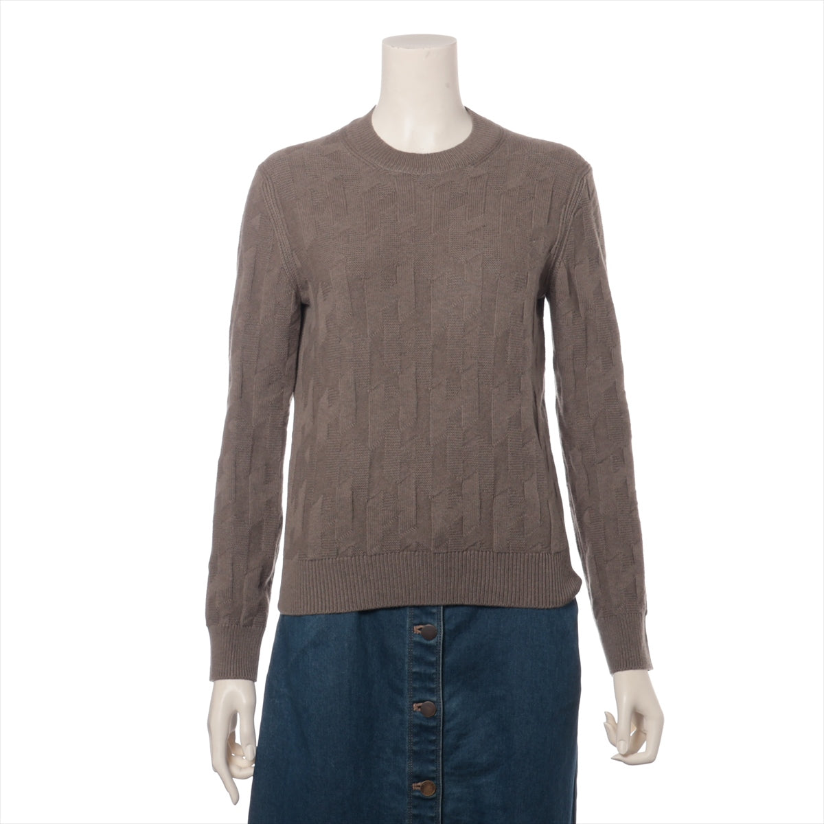 Hermès H Wool Knit Brown