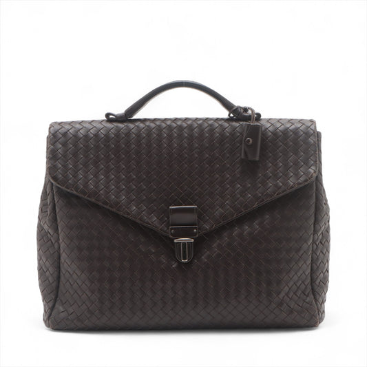 Bottega Veneta Intrecciato Leather Business Bag Brown * PREORDER *