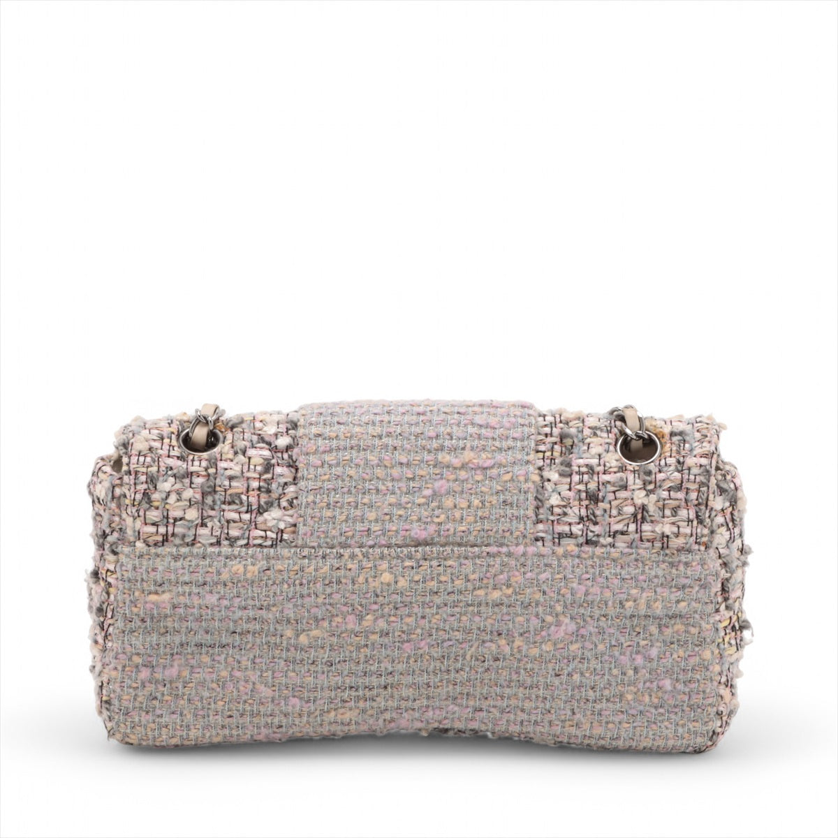 Chanel CC Logo Tweed Chain Shoulder Bag Gray * PREORDER *
