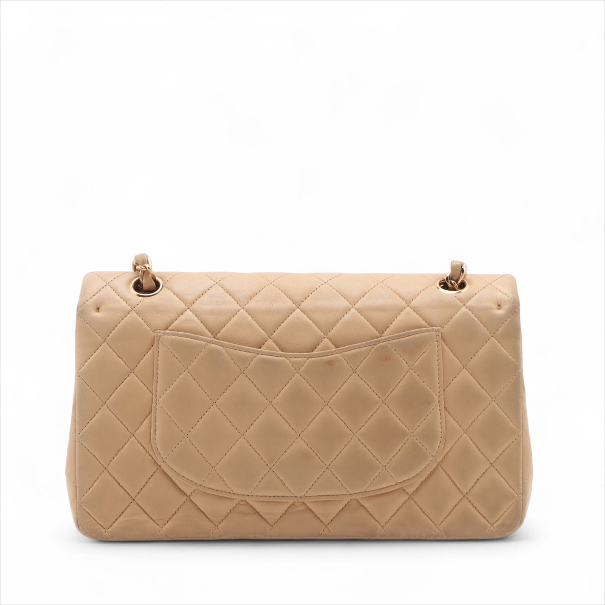 Chanel CC Logo Matelasse 25 Lambskin Double Flap Double Chain Bag Beige * PREORDER *