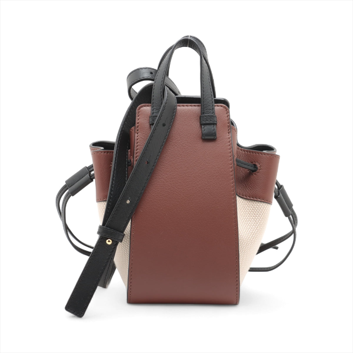 Loewe x Studio Ghibli Hammock Drawstring Mini Leather Two-Way Shoulder Bag Brown x Beige * PREORDER *