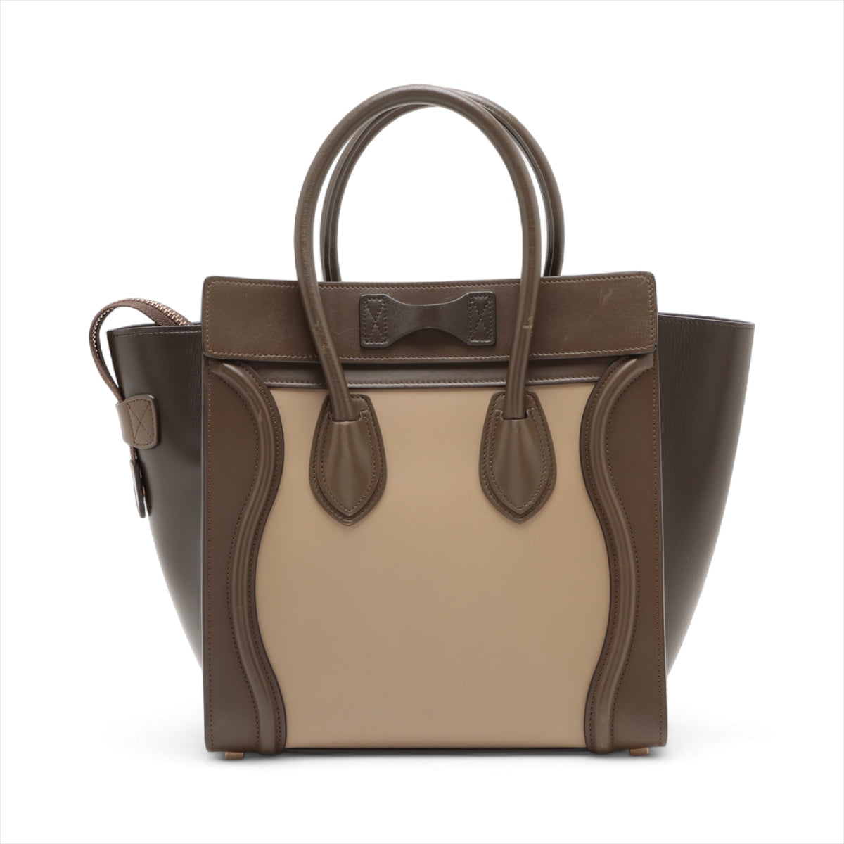 Celine Luggage Micro Shopper Handbag Brown x Beige * PREORDER *