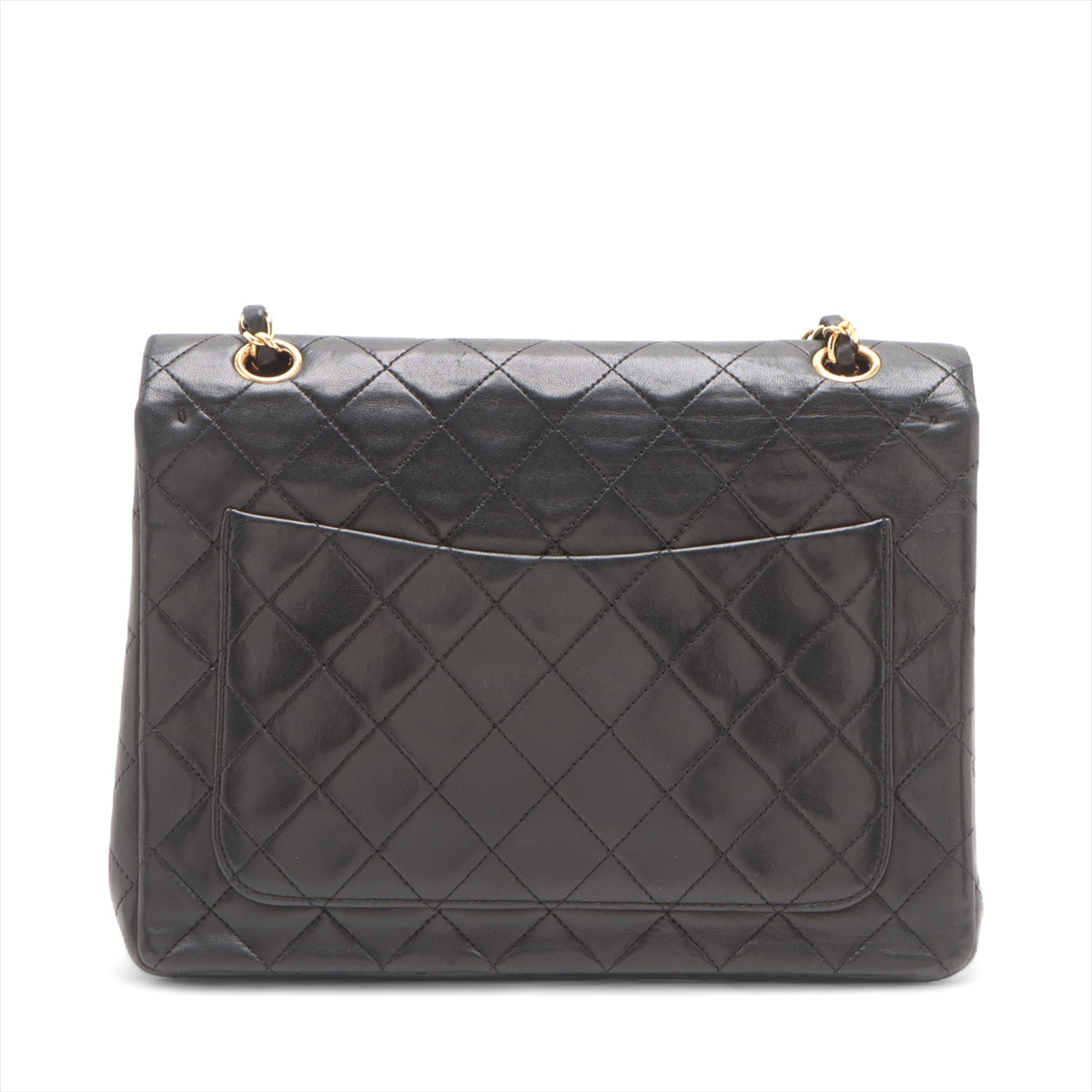 Chanel CC Logo Matelasse Lambskin Double Flap Double Chain Bag Black * PREORDER *