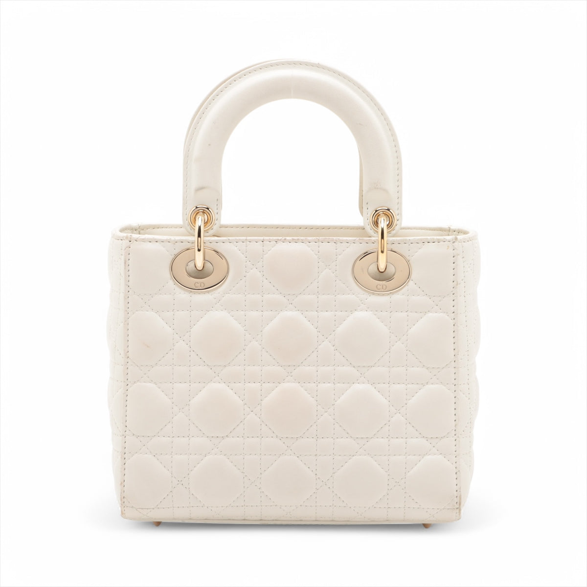 Christian Dior My Lady Dior Cannage Leather Two-Way Handbag White * PREORDER *