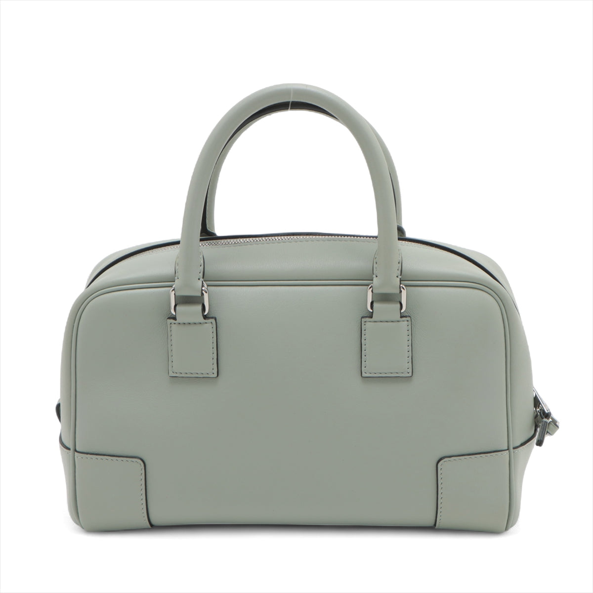 #1 Loewe Amazona 23 Leather Two-Way Handbag Sage Green