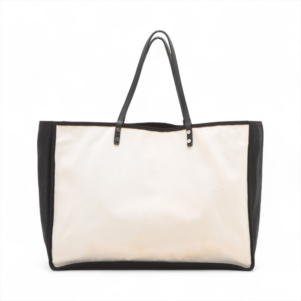 Chanel Lady First Canvas Tote Bag White x Black * PREORDER *