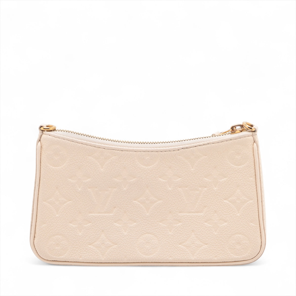 #1 Louis Vuitton Monogram Empreinte Easy Pouch On Strap Creme 