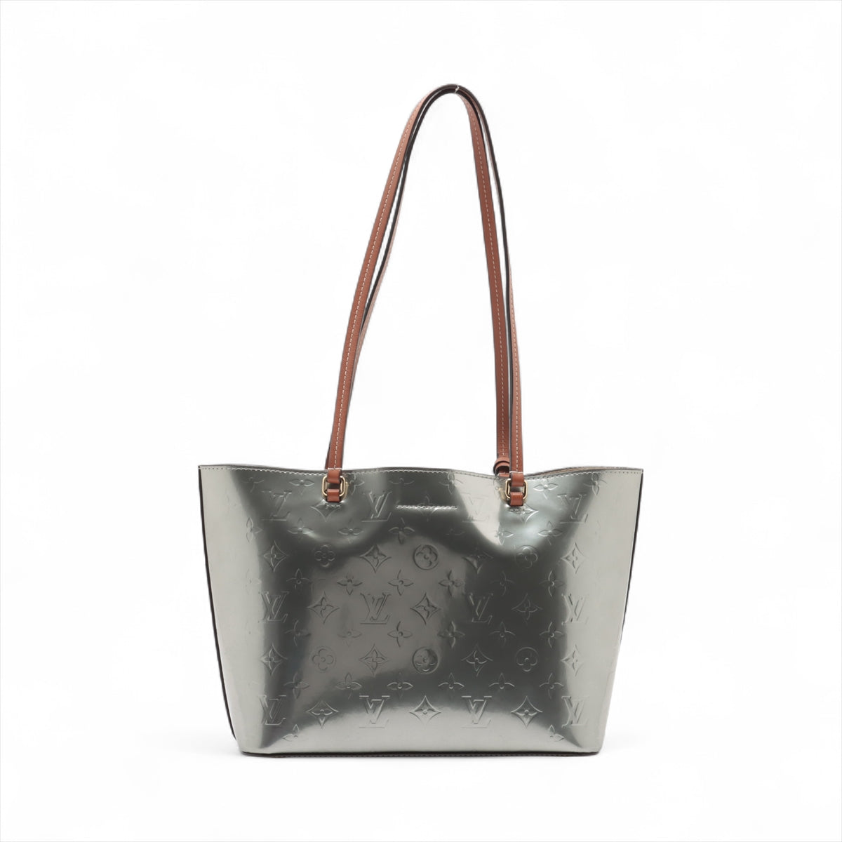 #1 Louis Vuitton Monogram Vernis Long Beach PM Silver