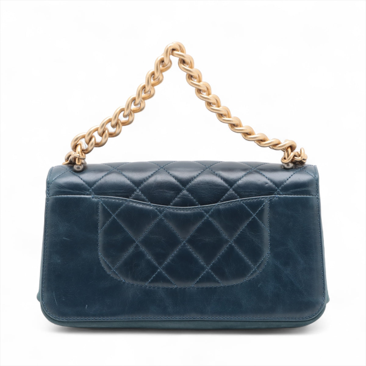Chanel CC Logo Mini Matelasse Leather Chain Shoulder Bag Blue * PREORDER *