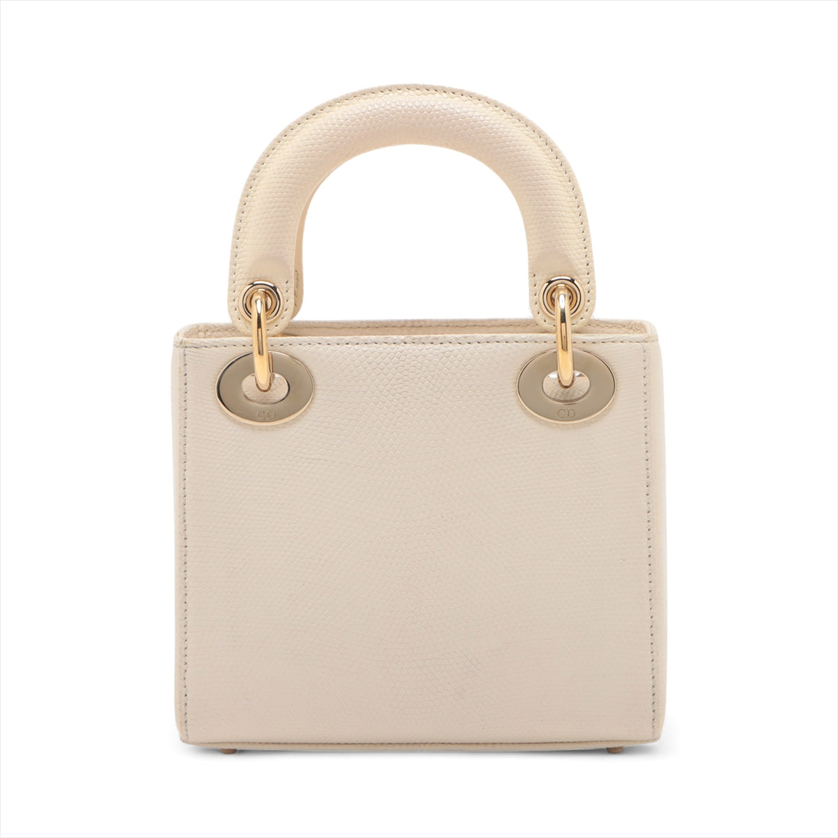 Christian Dior Lady Dior Mini Lizard Two-Way Handbag Ivory * PREORDER *