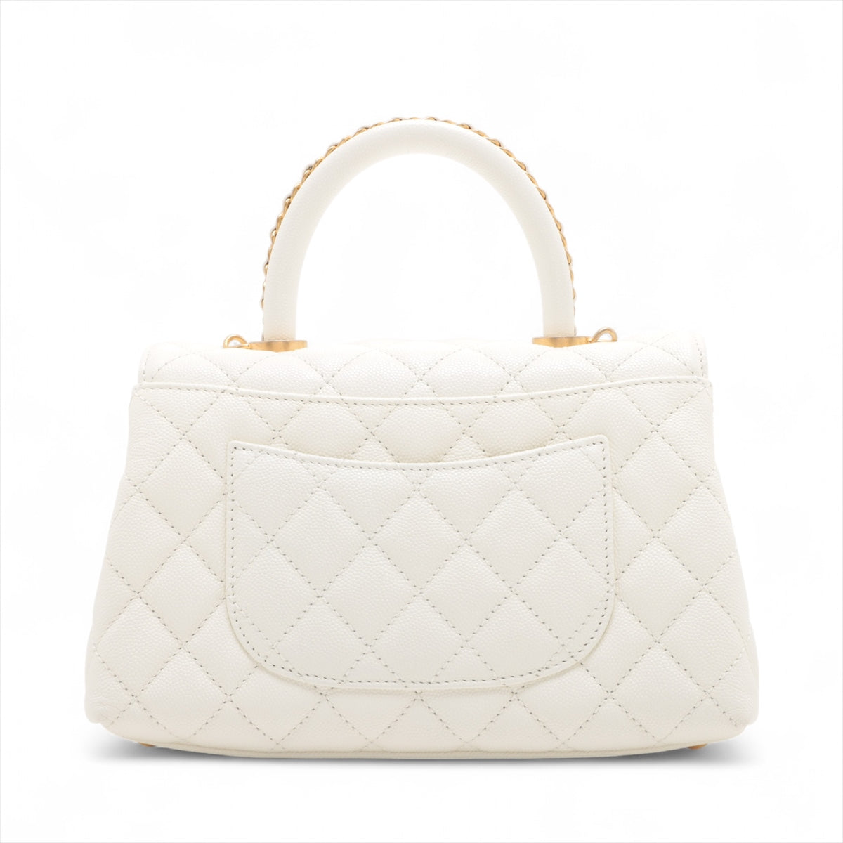 Chanel CC Logo 24 XS  Caviar Skin Chain Shoulder Bag White * PREORDER *