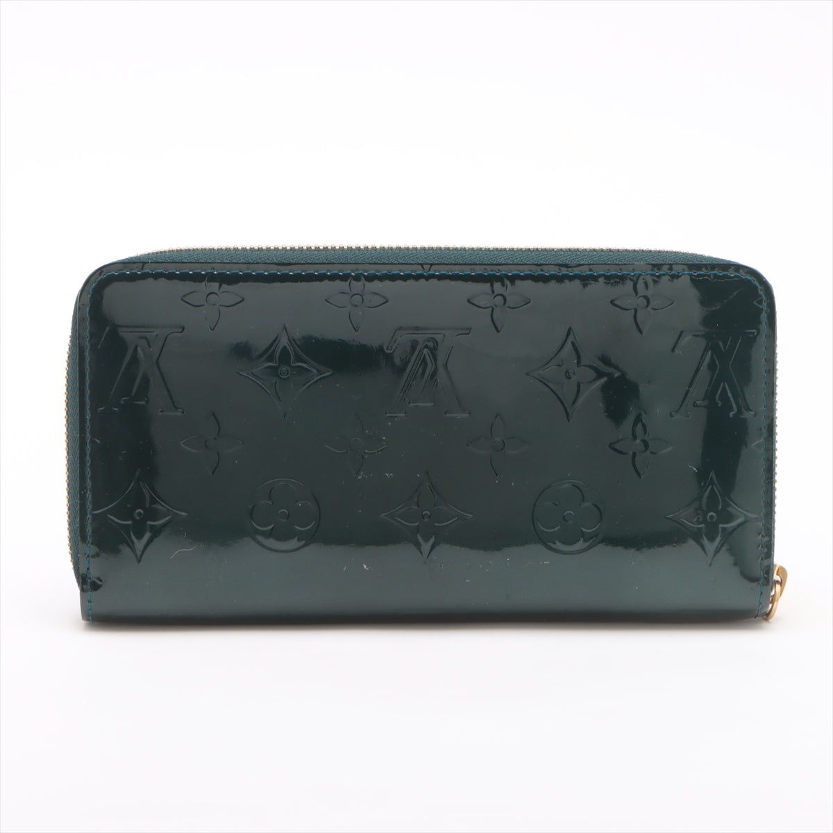 Louis Vuitton Monogram Vernis Zippy Wallet Bleu Nuit