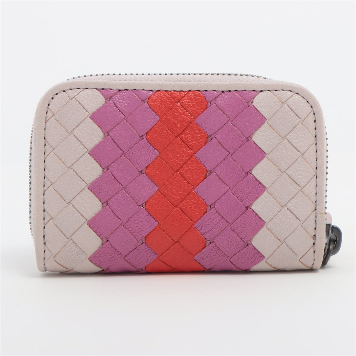 Bottega Veneta Intrecciato Leather Coin Purse Multicolor