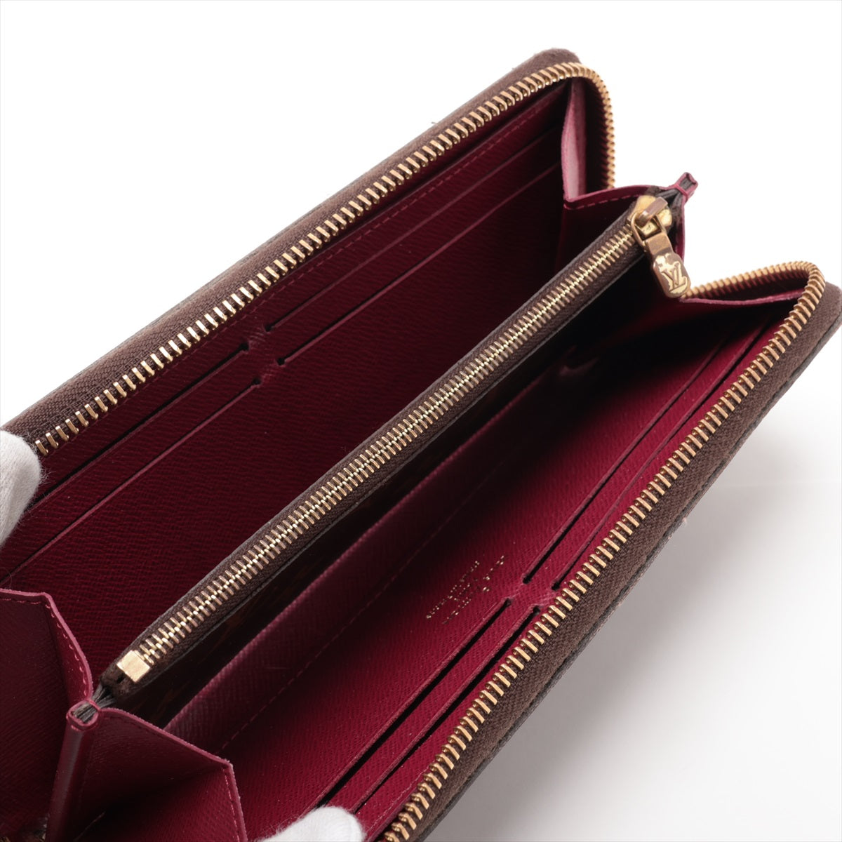 Louis Vuitton Monogram Clemence Long Wallet Fuchsia