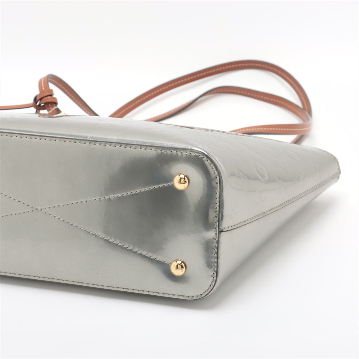 Buy Louis Vuitton Monogram Vernis Long Beach PM Silver
