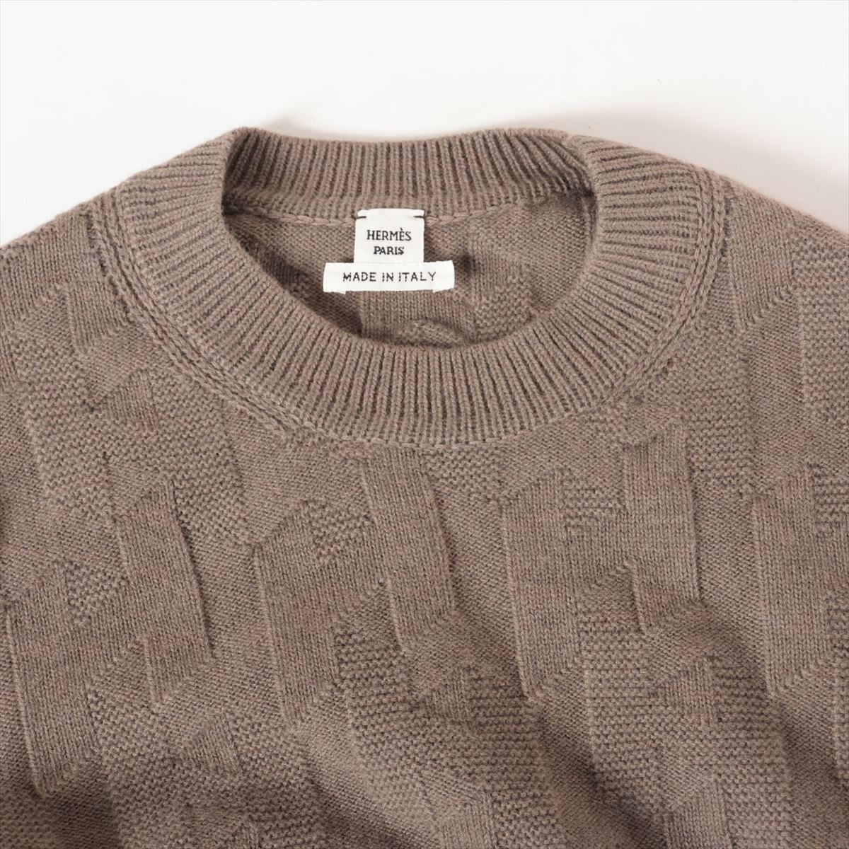 Hermès H Wool Knit Brown