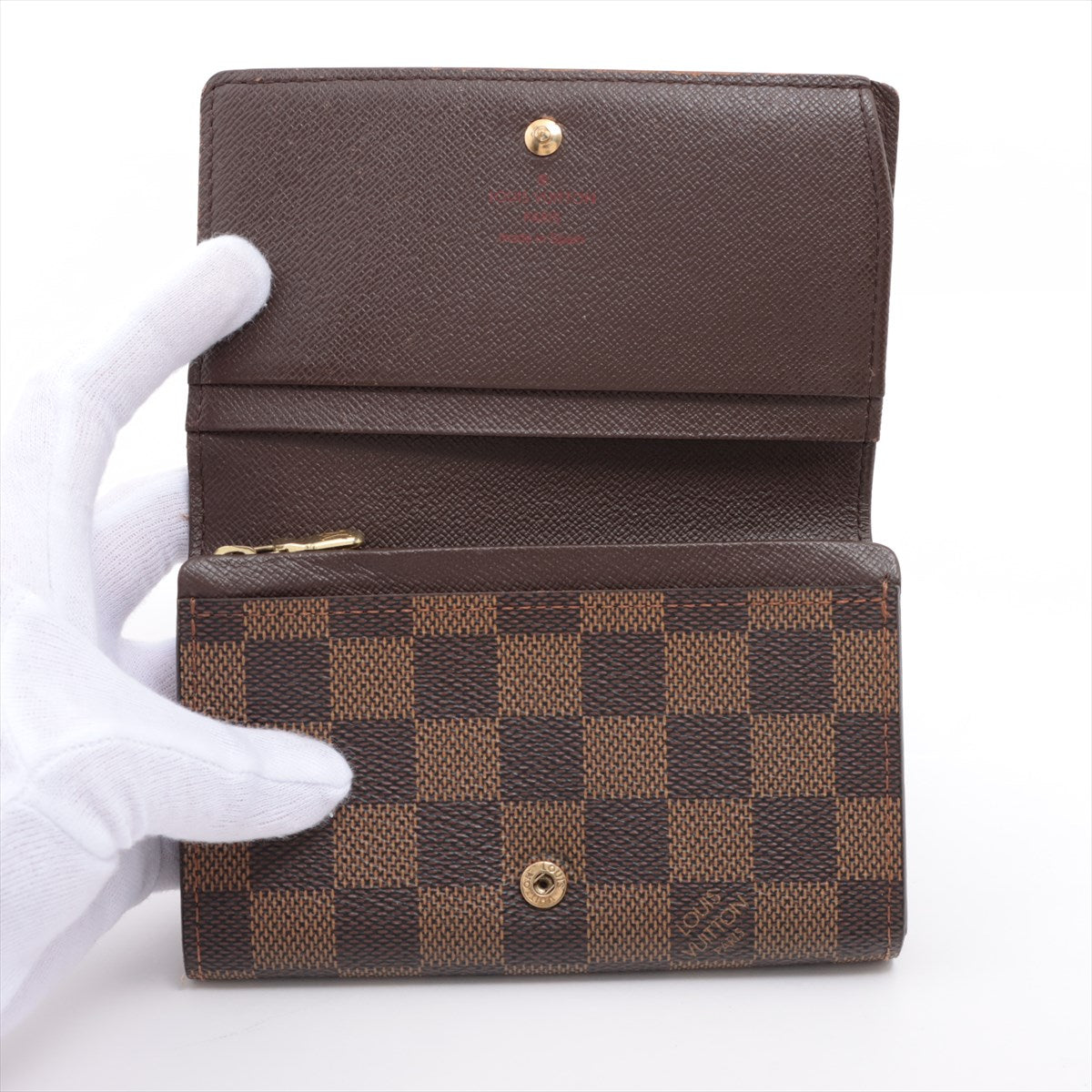 Louis Vuitton Damier Ebene Porte Monnaie Billets Tresor Wallet