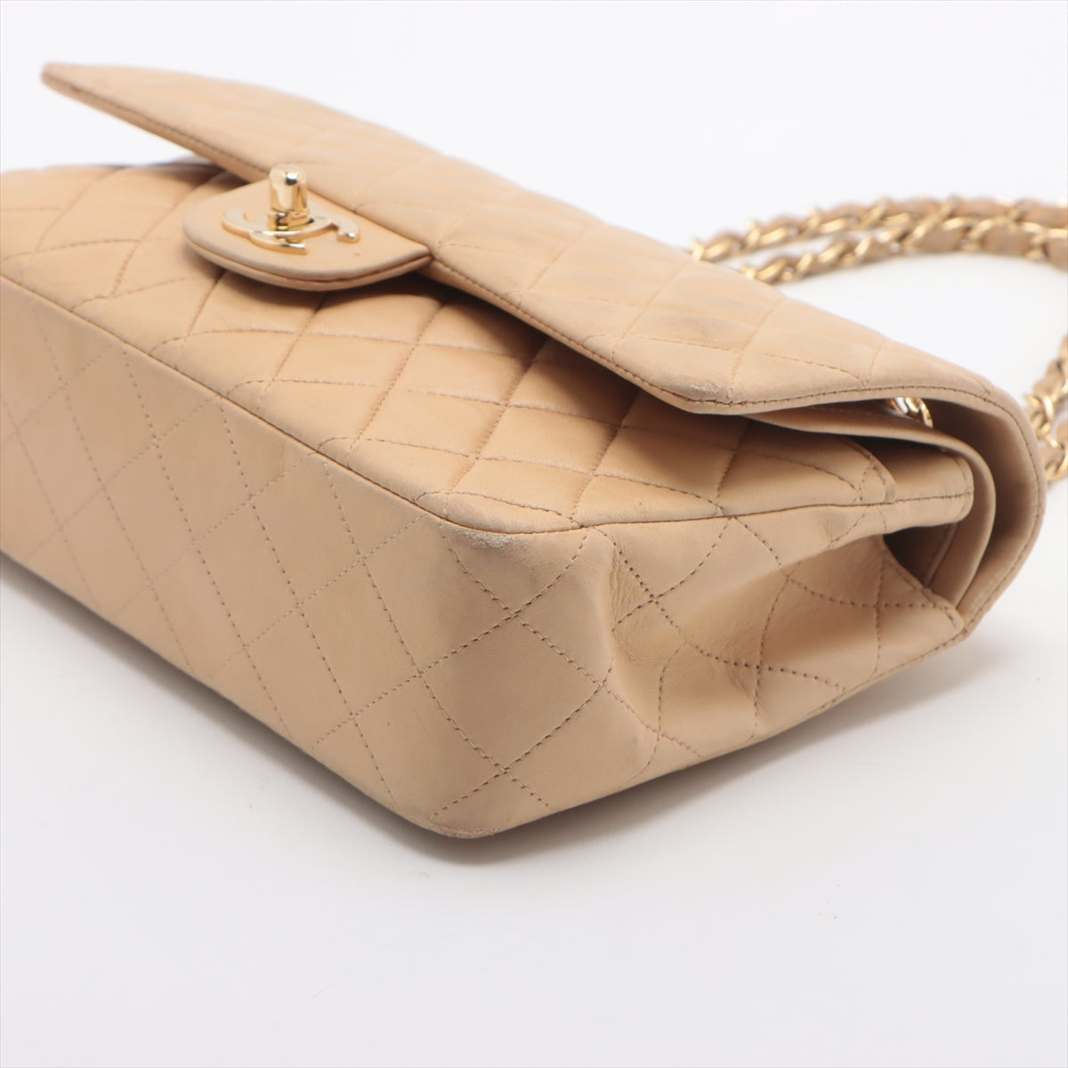 Chanel CC Logo Matelasse 25 Lambskin Double Flap Double Chain Bag Beige * PREORDER *