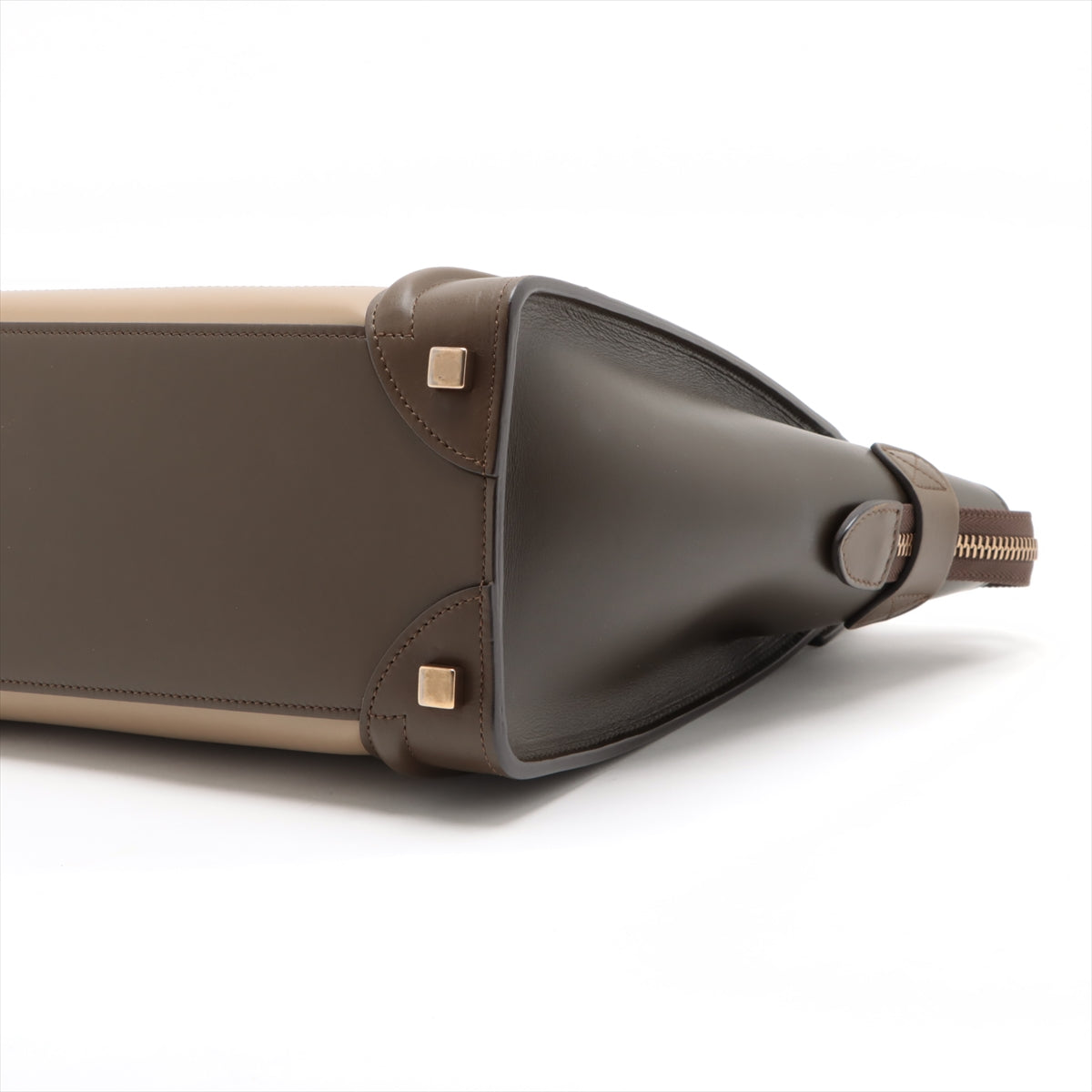 Celine Luggage Micro Shopper Handbag Brown x Beige * PREORDER *