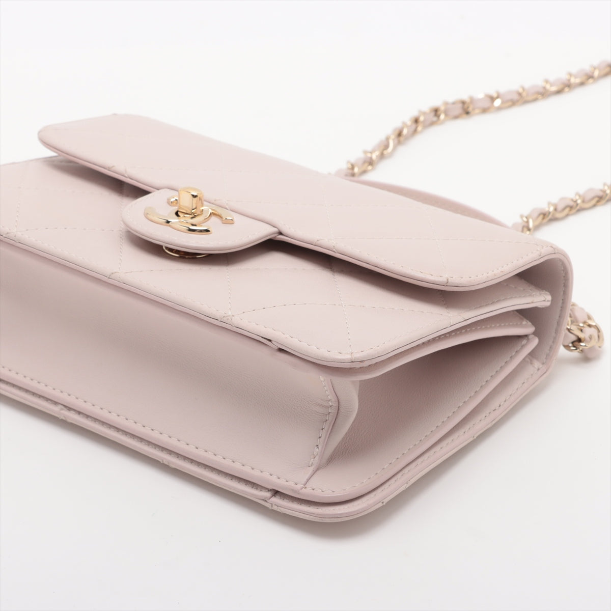Chanel CC Logo Matelasse Lambskin Two-Way Chain Shoulder Bag Pink * PREORDER *
