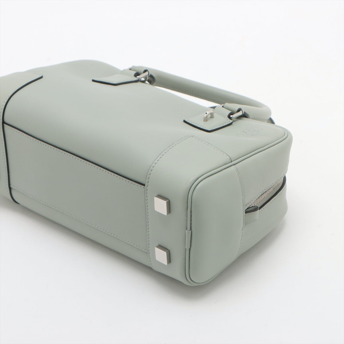 Buy Loewe Amazona 23 Leather Two-Way Handbag Sage Green